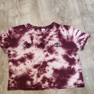 Alien Tie Dye Crop Top